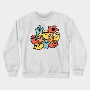 Ghost boo doodle art Crewneck Sweatshirt